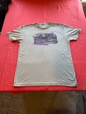80Eighty Lamborghini Huracan Graphic T-Shirt Purple White Next Level Mens Small
